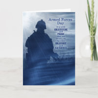 Armed Forces Day Soldier Shades of Blue