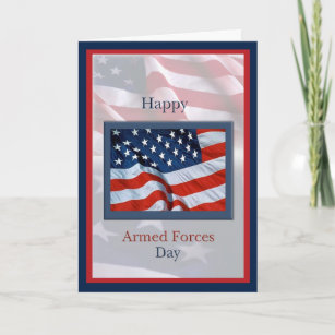 Armed Forces Day with Flags Card