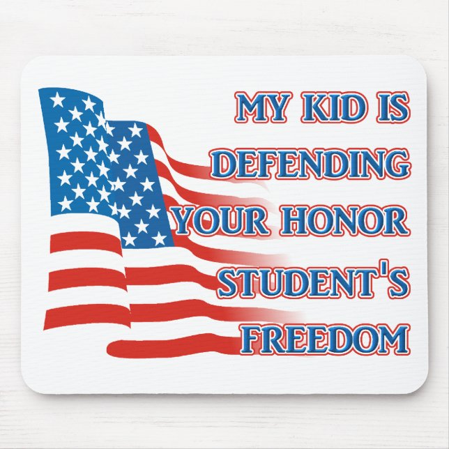 Armed Forces Freedom - Honor Student Mousepad (Front)