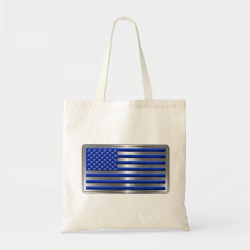 Armed Forces  Law Enforcement USA Flag Tribute Tote Bag