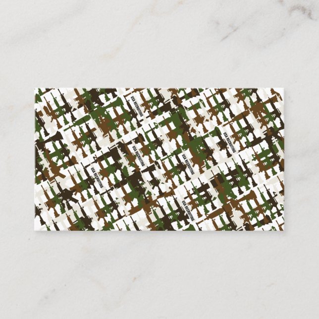 Armed Forces Military Recruiter USA Recruiting Business Card (Front)