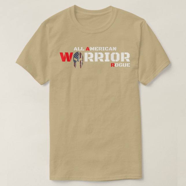 Armed Forces Rogue Military Soldier Warrior Army R T-Shirt (Design Front)