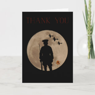 Armed Forces-Thank You card. Thank You Card