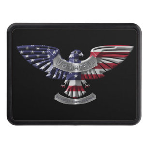 Armed Forces Veteran Eagle  Hitch Cover