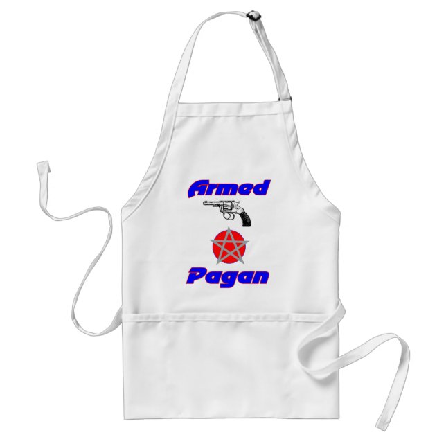 Armed Pagan Adult Apron (Front)