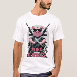 ARMED PIG ! - Hunter or military pig T-Shirt