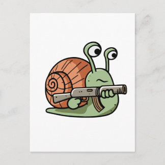 Armed Snail Postcard