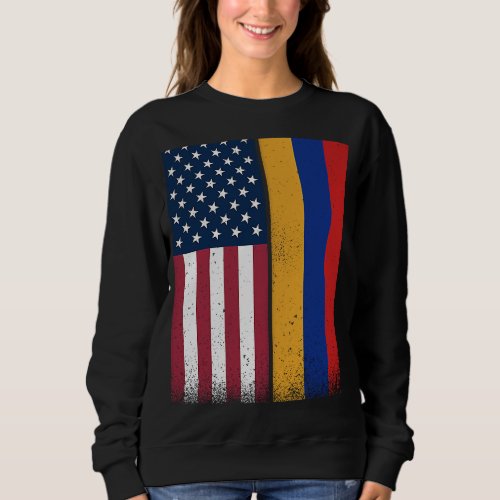 Armenia  Armenian American Flags Proud USA Armenia Sweatshirt
