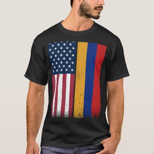 Armenia  Armenian American Flags Proud USA Armenia T_Shirt