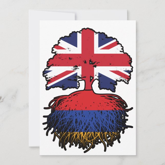 Armenia Armenian British UK United Kingdom Britain Invitation (Front)
