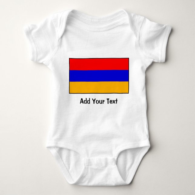 Armenia - Armenian Flag Baby Bodysuit (Front)