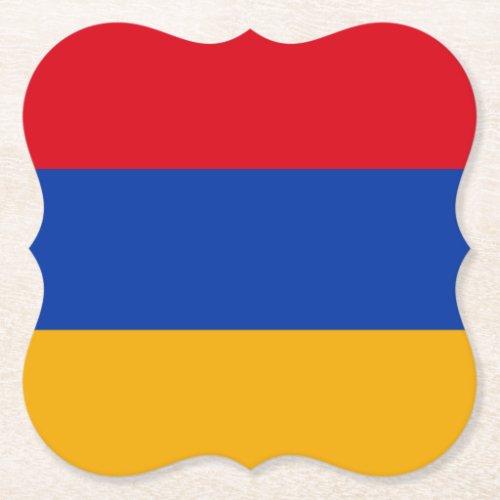 Armenia Armenian Flag Paper Coaster