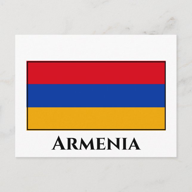 Armenia (Armenian) Flag Postcard (Front)
