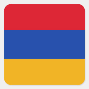 Armenia (Armenian) Flag Square Sticker