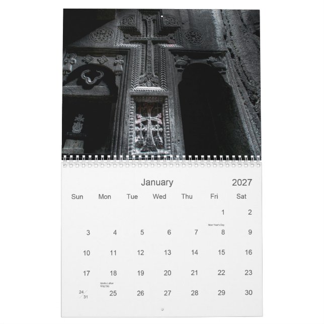 Armenia! Calendar (Jan 2027)