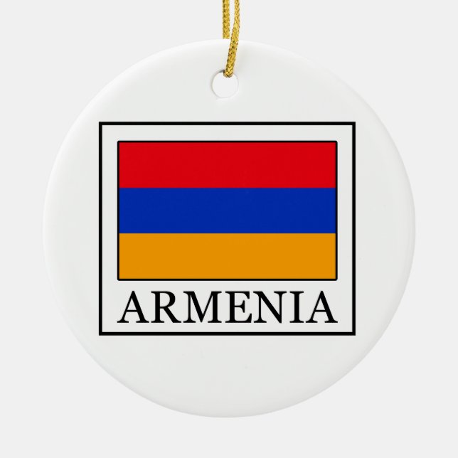 Armenia Ceramic Ornament (Front)