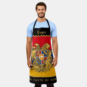 Armenia Chefs Apron, Kitchen, Armenian Flag Apron