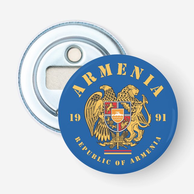 Armenia Coat of Arms Bottle Opener (Front)