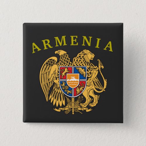 Armenia Coat of Arms Button