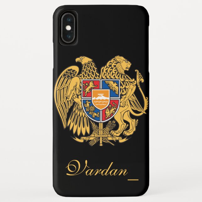 Armenia Coat of Arms Personalized Case-Mate iPhone Case (Back)