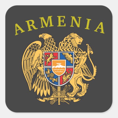 Armenia Coat of Arms Sticker
