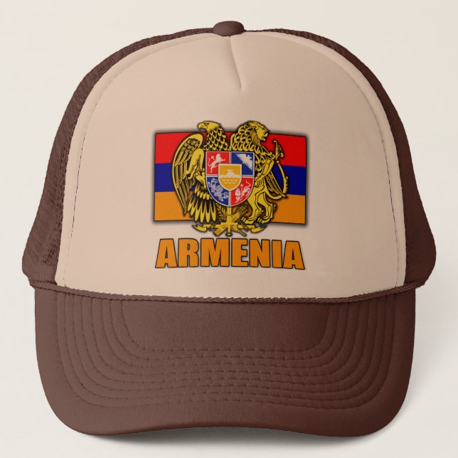 Armenia Coat of Arms Trucker Hat (Front)