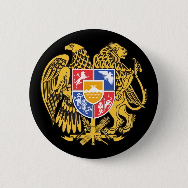 armenia emblem pinback button (Front)