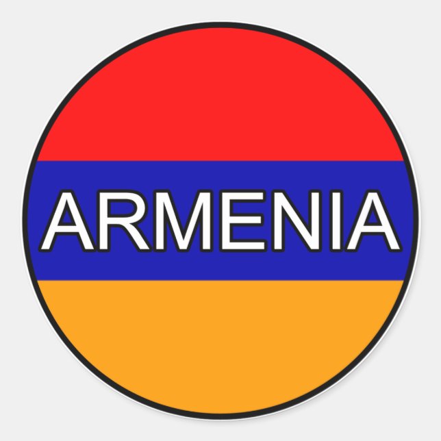 Armenia Euro Sticker (Front)