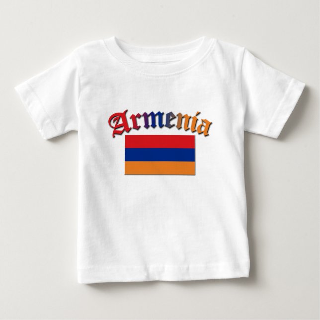 Armenia Flag 3 Color Baby T-Shirt (Front)