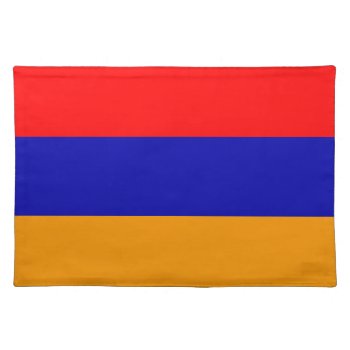 Armenia Flag American Mojo Placemat by the_little_gift_shop at Zazzle