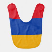 Armenia flag baby bib
