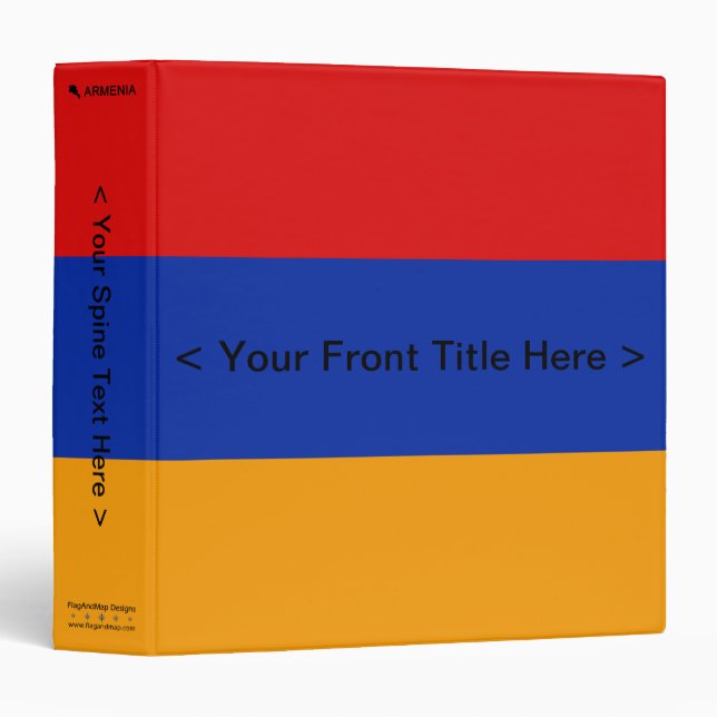 Armenia Flag Binder (Front/Spine)