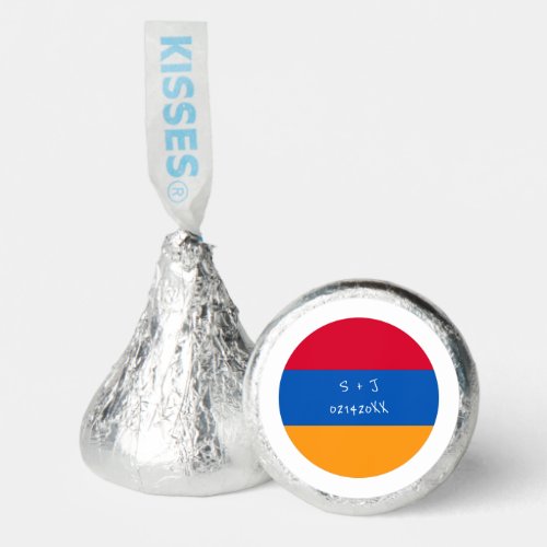 Armenia Flag BTS Valentines Day Custom Message Hersheys Kisses