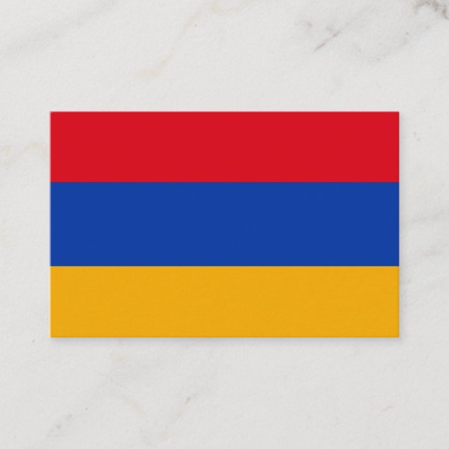 Armenia Flag Business Card (Front)