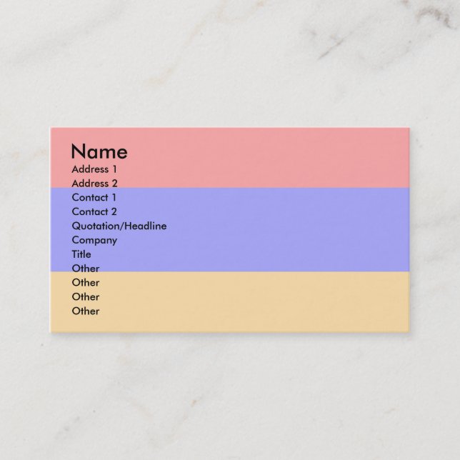 Armenia Flag Business Card (Front)