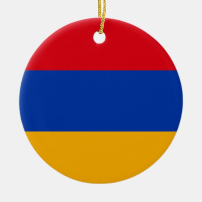 Armenia Flag Ceramic Ornament (Front)