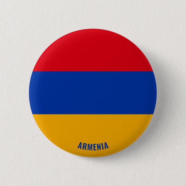 Armenia Flag Charming Patriotic Button (Front)
