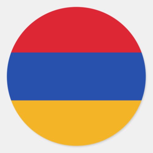 Armenia Flag Classic Round Sticker
