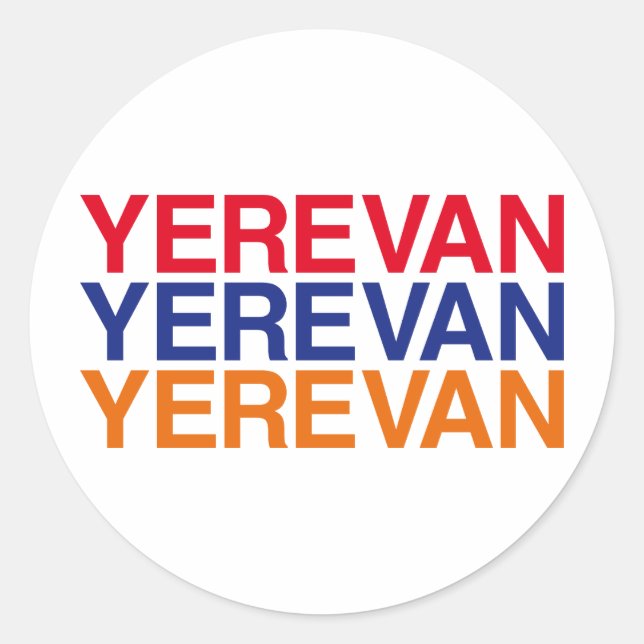 ARMENIA Flag Classic Round Sticker (Front)