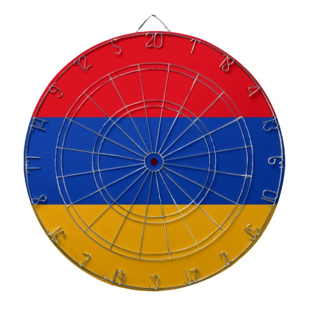 Armenia Flag Dart Board (Front)