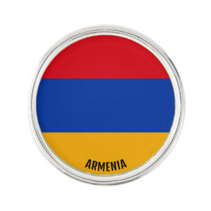 Armenia Flag Elegant Patriotic Lapel Pin