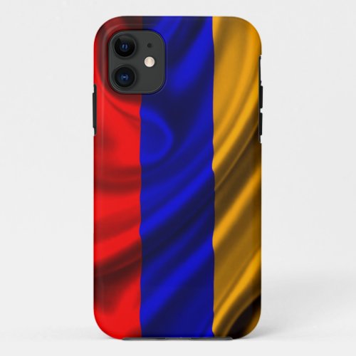 Armenia Flag Fabric iPhone 11 Case