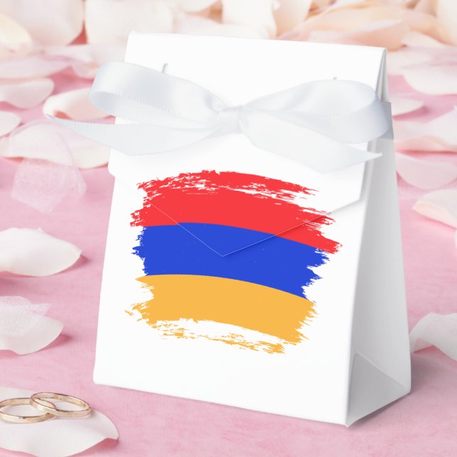 Armenia flag favor boxes (Wedding)