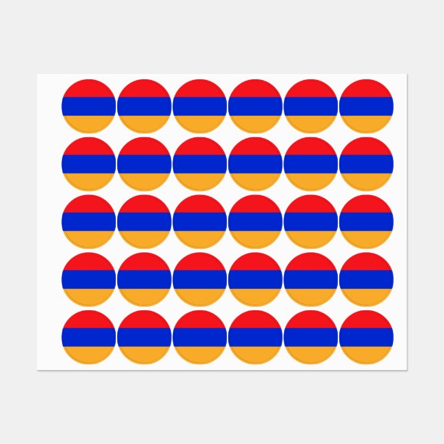 Armenia flag labels (Sheet)