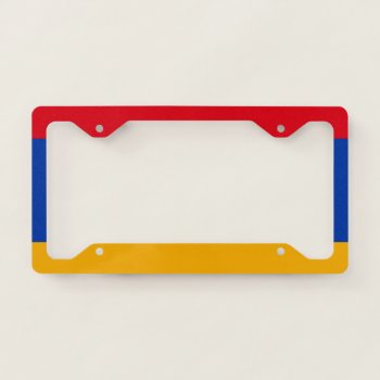 Armenia Flag License Plate Frame by FlagGallery at Zazzle