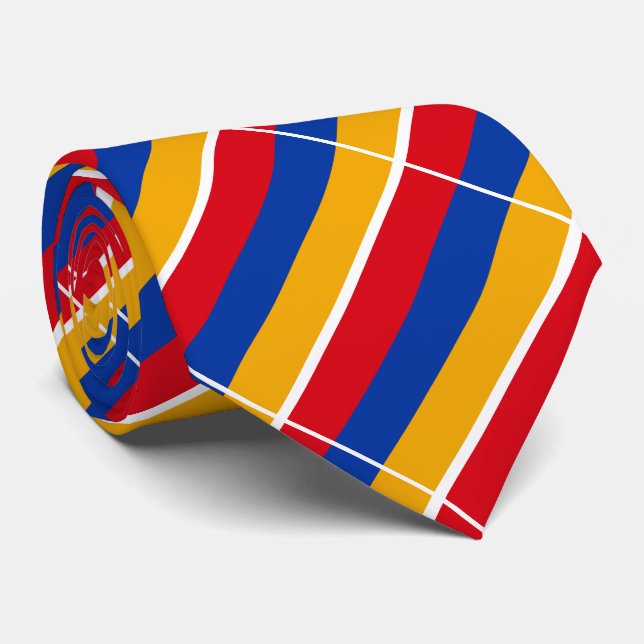 Armenia Flag Neck Tie (Rolled)