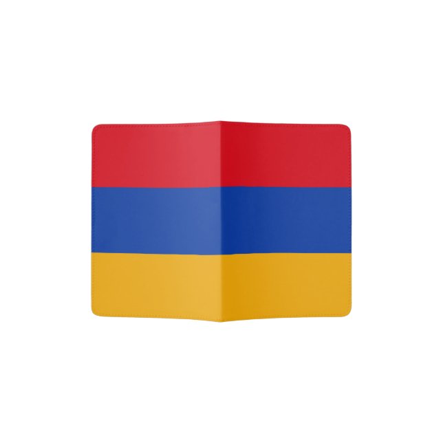 Armenia Flag Passport Holder (Opened)