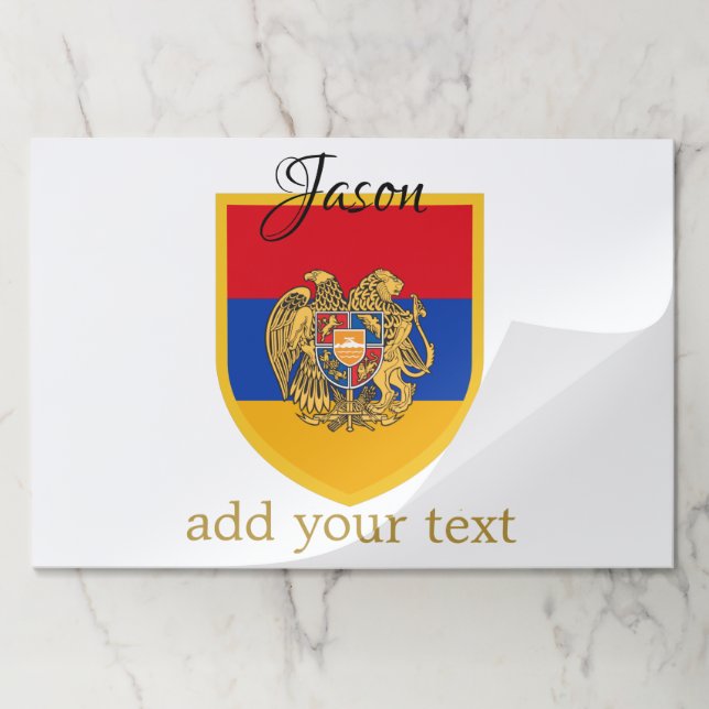Armenia Flag Personalized Paper Pad (Folded)