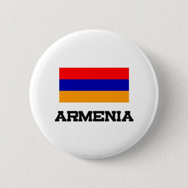Armenia Flag Pinback Button (Front)