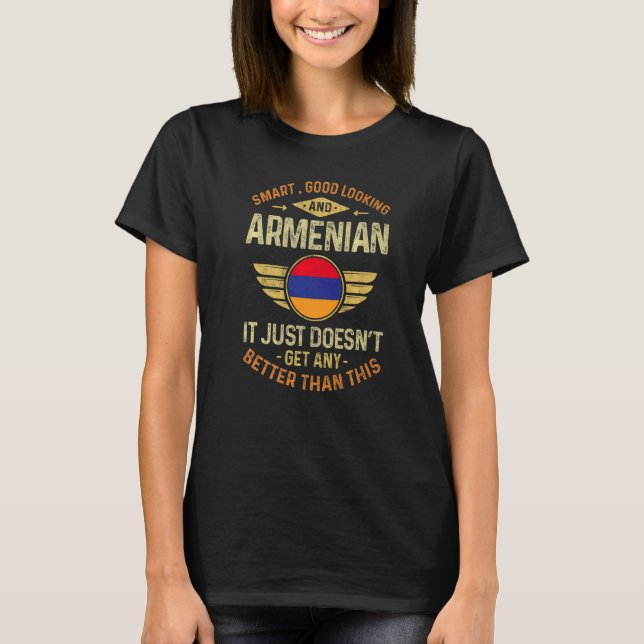 Armenia Flag Proud Armenians Men & Women   T-Shirt (Front)